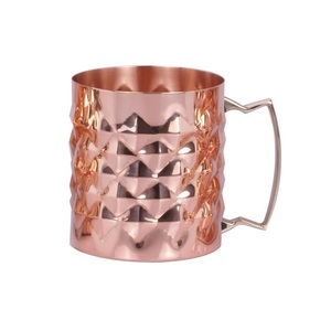 classic bar style copper moscow mule <b>mugs</b> for cold beverages sturdy build enhances drinking experience in kitchen bar - Product Image 6