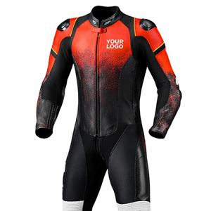 Combinaison de course moto en cuir pour homme, sur mesure, couleur et logo personnalisés, design respirant, manches longues, pour toutes les saisons - Product Image 6