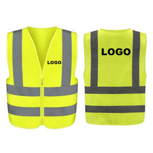 Chaleco de Seguridad Reflectante de Alta Visibilidad con Logotipo Personalizado, 100% Poliéster, Cierre Frontal, Chaleco de Seguridad Económico - Product Image 1