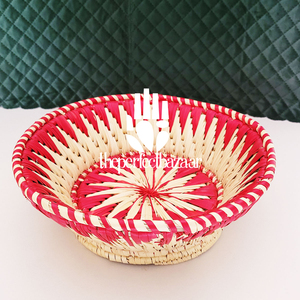 Cesta Redonda Abierta de Hierba Moonj Natural de 11 Pulgadas, Multiusos, Ecológica, Duradera, Tamaño Mini - Product Image 1