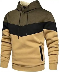 Custom Men's Pullover Hoodie Gray French Terry Fleece <b>Sweatshirt</b> White Hood Kangaroo Pocket 100% Cotton Long Winter Loose Fit - Product Image 1
