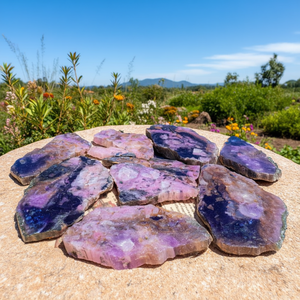 Tranches polies de calcite cobaltée, pierres précieuses naturelles roses et violettes, lot en vrac de cristaux en vrac pour la vente en gros - Product Image 3