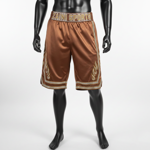 Pantalones cortos de baloncesto para hombre, satinados de primera calidad, con brillo, cintura elástica, pedrería, transferencia térmica, logotipo personalizado. - Product Image 1