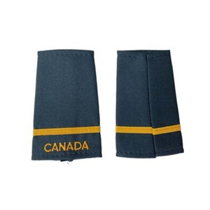 Custom Uniform Shoulder Boards Epaulette <b>Ribbons</b> <b>Navy</b> Blue with Gold Stripe Name Patch for Dress Uniform - Product Image 1