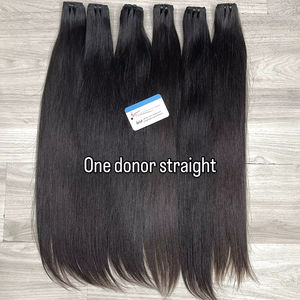 Nouvel Arrivage Extensions de Cheveux Naturels Lisses de Qualité Supérieure, 100% Cheveux Humains Vietnamiens, Provenant d'un Donneur Unique, Peuvent Être Décolorés - Product Image 1