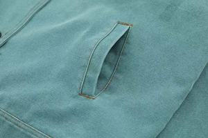 Veste en sergé de coton pour homme, haute qualité, mode personnalisée, décontractée, logo brodé, manches longues, résistante et durable - Product Image 2