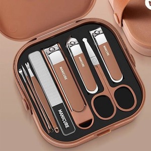Anti-Splash Stainless Steel <b>Nail</b> Clipper Set Wide Jaw Opening Exquisite Carrying Box High-End Professional <b>Nail</b> <b>Tool</b> for Home - Product Image 4