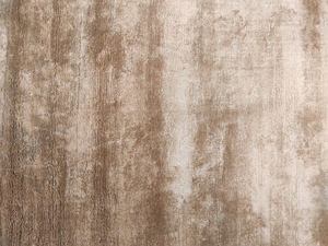 Tapis en soie champagne tissé à la main : design minimaliste moderne - Product Image 4