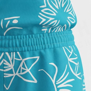 Conjunto de 2 Piezas para Mujer, Camiseta de Manga Corta y Pantalones Cortos con Estampado Floral, Cuello Redondo, Casual, por Encima de la Rodilla, Corte Regular, para Primavera/Verano - Product Image 5
