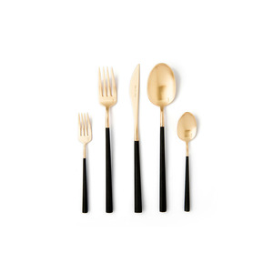 High Quality 18/10 Stainless Steel Modern Design Good Design Brand Portuguese Cutlery <b>Set</b> 4 Pcs Matte Polish <b>Flatware</b> <b>Sets</b> - Product Image 6