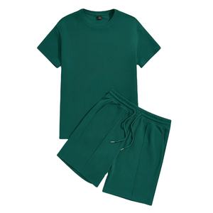 Prix de gros, tenue 2 pièces pour garçons, t-shirt à manches courtes, vêtements décontractés d'été, imprimé lettres, ensembles de vêtements pour garçons de BD - Product Image 1