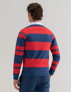 Camisetas de Rugby Vintage Personalizadas, Polo de Manga Larga, 100% Algodón, Logotipo Bordado, Jersey de Rugby para Hombre - Product Image 4