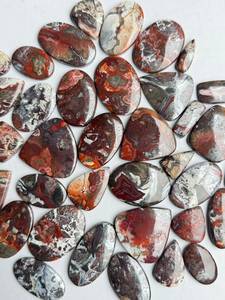 พลอยอาเกตธรรมชาติลายลูกไม้สุดแปลกตา |   ลูกปัดอินเดียนคราซี่เลซอาเกตทรงคาโบชองขัดเงา |   ผู้จัดจำหน่ายอัญมณีขายส่ง มาริยา เจมส์ - Product Image 3