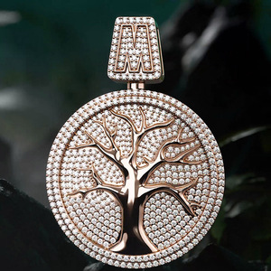 Iced Out CEO Letter Pendant Necklace <b>Men</b> 925 Silver 14K <b>Gold</b> <b>Plated</b> Micro Paved Moissanite Hip Hop Jewelry <b>Chain</b> - Product Image 4