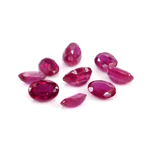 Rubis naturels de Bangkok, ovales calibrés 4x6mm, pierres précieuses facettées naturelles, prêtes à l'emploi pour la création de bijoux - Product Image 1