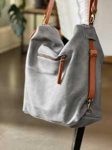 Nuevo Bolso Tote de Cuero Genuino para Mujer, Resistente al Agua y al Viento, con Cierre de Cremallera, Color y Logotipo Personalizables - Product Image 1