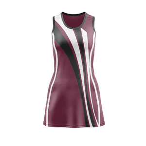 Nouvelle conception, logo de marque personnalisé, uniforme de netball imprimé par transfert thermique, robe à manches courtes, imprimé, adulte, unisexe, séchage rapide, respirant - Product Image 3