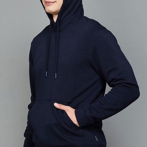 เสื้อฮู้ดผู้ชายแบบสั่งทำพิเศษ (OEM) ผ้าฟลีซ พิมพ์โลโก้ด้านหน้า ผสมโพลีเอสเตอร์/คอตตอน ระบายอากาศได้ดีและแห้งเร็ว - Product Image 1