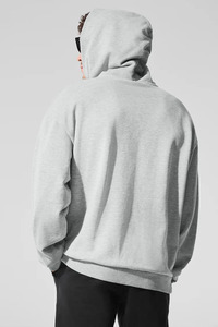 Sweat à capuche personnalisable pour homme, 100% coton, molleton éponge, sans cordon, hiver, écologique, coupe ample, uni, haute qualité - Product Image 2