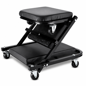 Cama de taller mecánica rodante de 36 pulgadas para equipo de taller de garaje, de acero resistente, vinilo, plegable automático, ajustable GAPSTL013 - Product Image 1