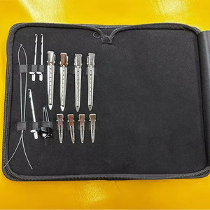 Kit Profesional de Extensiones de Cabello con Estuche de Cuero Premium, Juego Completo de Herramientas para Aplicación y Remoción de Extensiones de Cabello - Product Image 2