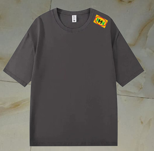 เสื้อยืดฤดูร้อนผ้าฝ้าย 100% หนัก 300 กรัม ทรงโอเวอร์ไซส์ แฟชั่นเกาหลี คอกลม แขนสั้น สีพื้น เรียบง่าย สไตล์ลำลอง ใส่ได้ทั้งชายและหญิง - Product Image 6