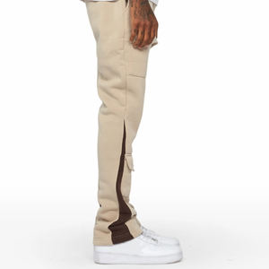 2026 Hot Sale High Waist Casual Wear Flared <b>Trousers</b> Oversized Men Jogger Baggy Wide Leg <b>Drawstring</b> Waist Flared Pants For Boys - Product Image 3