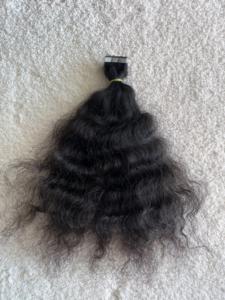 Extensiones de Cabello Indio Liso Sedoso de 24 Pulgadas con Clip, Longitud Estirada de 22 Pulgadas, Trama Doble a Máquina, Cabello Humano Remy de Alta Calidad, Todos los Colores - Product Image 4