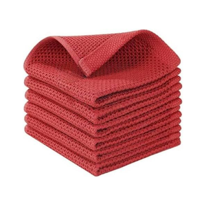 Serviette de cuisine décorative grise à rayures en coton, torchon doux et absorbant, linge de cuisine, fabricant OEM ODM en gros - Product Image 4