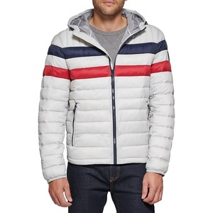 Men's Casual Puffer Jacket with Zipper Closure Breathable Canvas Winter Wear for Outdoor Street Use Plus Size <b>Waistcoat</b> - Product Image 1