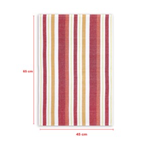 Serviette de cuisine 100% coton à rayures, séchage rapide, très absorbante, qualité supérieure, fabricant en gros de serviettes de cuisine 100% OEM - Product Image 5