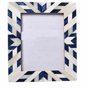 Marco de Fotos Personalizado Hecho a Mano con Incrustaciones de Hueso y Madreperla de Cuerno de Búfalo - Product Image 3