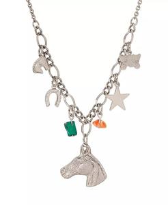 Collana con Ciondolo a Forma di Cavallo in Pietre Semi-Preziose |   2028 - Product Image 1