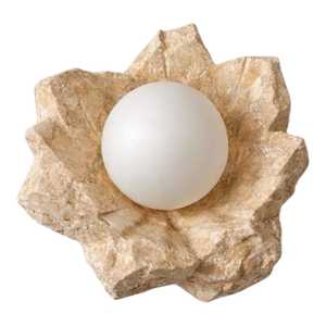 Modern Floral Stone Wall Lamp <b>Sconce</b> Recessed Indoor <b>Light</b> for Bedroom Living Room Hotel Birthday Baptism - Product Image 3