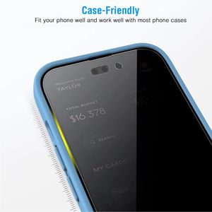 2 Pezzi Pellicola Protettiva in Vetro Temperato a Copertura Totale per Schermo con Funzione Privacy per Maggiore Sicurezza - Product Image 6