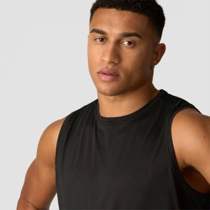 Summer Back Letter Pure Cotton Sleeveless T-Shirt Loose Fitness Sports Men <b>Undershirt</b> Comfortable Breathable Tank Top - Product Image 4