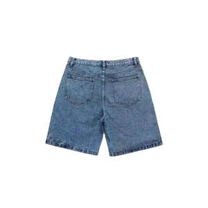 Short en jean décontracté et ajusté pour femme, personnalisable par le fabricant, avec coupe et couture cinq étoiles - Product Image 5