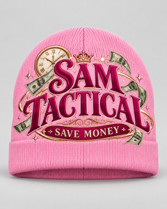 Bonnet tactique rose Sam avec broderie 3D et impression en relief, style urbain unisexe, bonnet d'hiver, prix de gros, OEM, prix abordable, respirant - Product Image 1