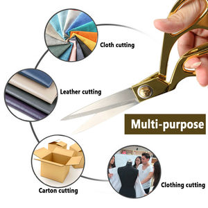 Ciseaux de tailleur professionnels pour la couture, la découpe de tissus, de cuir et de textiles, usage intensif - Product Image 5