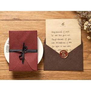 Sobres de Papel Artesanal Elegantes Hechos a Mano, en Varios Colores, con Sello de Cera, para Regalos de Boda, Embalaje de Papel Laminado Ordinario Reutilizable - Product Image 4