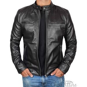 Chaquetas de Cuero Genuino Hechas a Mano para Hombre, Estilo Vintage, Nueva Llegada, Alta Calidad, Estilo Motero, para Senderismo al Aire Libre, Chaquetas con Aspecto Elegante - Product Image 1