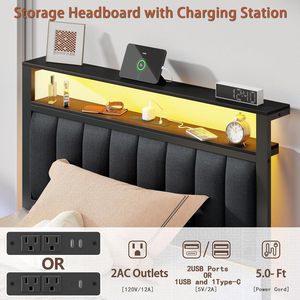 Cadre de lit en métal noir sur mesure pour lit double avec éclairage LED RGB, mobilier de chambre moderne haut de gamme, fabrication OEM/ODM au Vietnam - Product Image 4