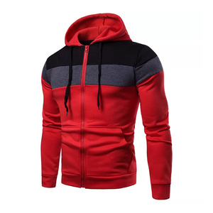 Sweat à capuche pour homme, coupe 3/4, avec fermeture éclair, décontracté, basique, essentiel, vente directe usine, pull épais court pour homme - Product Image 4