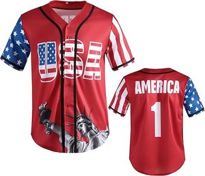 Camiseta de Béisbol Sublimada Transpirable de Estilo Urbano, Diseño Hip Hop Personalizado, Ropa Deportiva con Botones Completos para el Mercado Europeo - Product Image 1