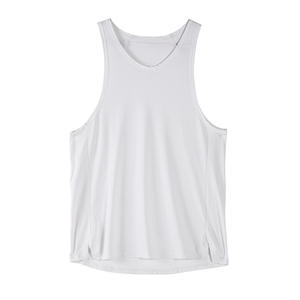 Chaleco Deportivo para Hombre, Material de Poliéster y Algodón, Cuello en V, Sin Mangas, Malla Transpirable, Tejido de Punto - Product Image 4