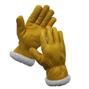 Fournisseur en gros de gants de soudage en cuir de vache, gants de soudage renforcés sur la paume, gants de travail en cuir résistants aux coupures et à la chaleur - Product Image 2