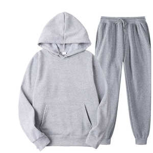 100% Cotton Printed Streetwear Tracksuit Men Two Piece Hoodie Jogger <b>Leisurewear</b> Wholesale OEM Manufacturer Supplier - Product Image 5