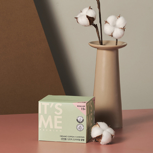 [Its Me] Toalla Sanitaria Natural Super Larga 8p con Cubierta de Algodón Orgánico para Uso Nocturno y Protección Menstrual - Product Image 1