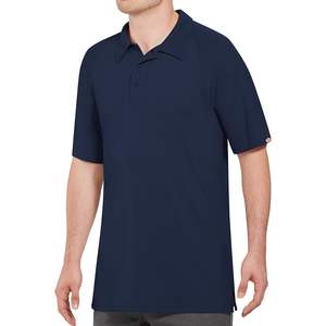 Polo de performance actif pour homme sur mesure, grande taille, hauts actifs confortables - Product Image 4