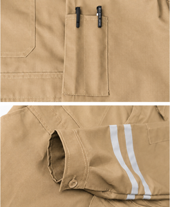 Overol Industrial Unisex Profesional, Reflectante, de Sarga de Algodón Transpirable, con Impresión Digital, Cinta de Seguridad Doble - Product Image 6